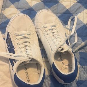 Creative Recreation White and Blue Athletic Shoes